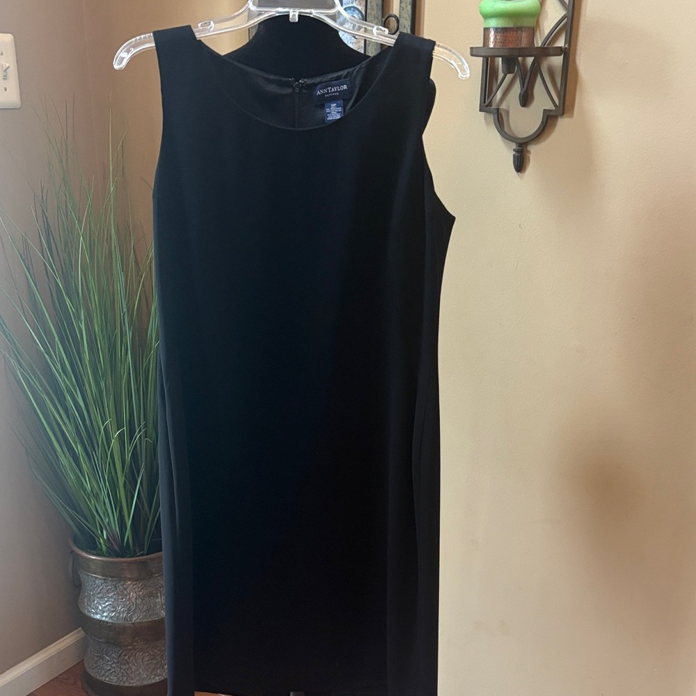 Ann Taylor Classic Black Midi Dress
